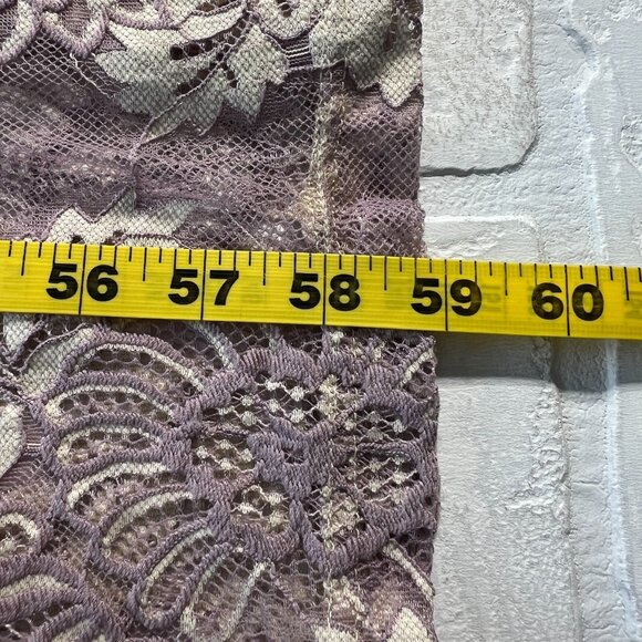 Promesa Maxi Dress XL Purple Sleeping Beauty Feminine Lace Fairy Whimsical Flora - Picture 4 of 14